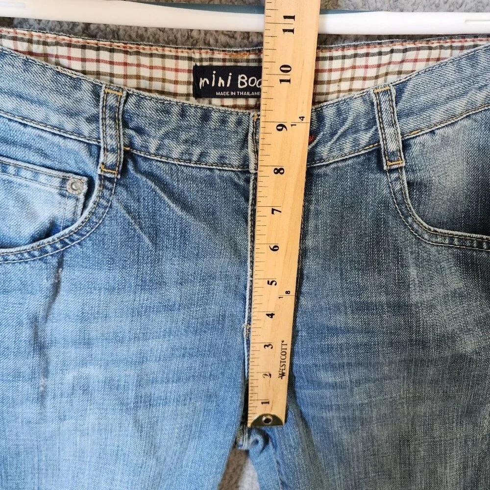 Mini Boden Blue Denim‎ Stretch Waist Jeans Youth Size 2Y 100% Cotton